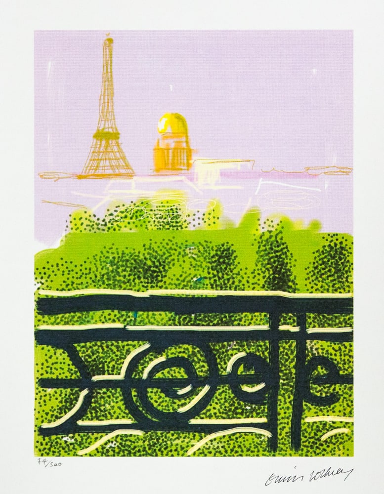 David Hockney 'Eiffel Tower by Day' (1 of 5)