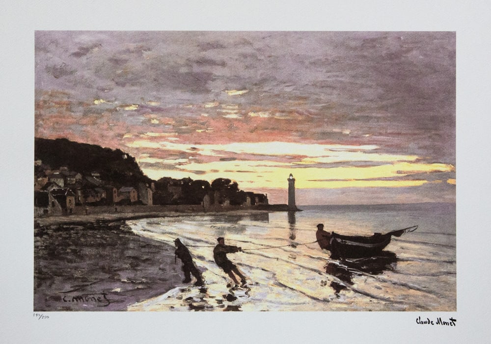 Claude Monet 'Hauling a Boat Ashore Honfleur' (1 of 5)