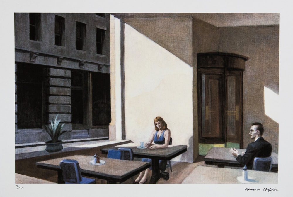 Edward Hopper 'Sunlights in Cafeteria' (1 of 5)