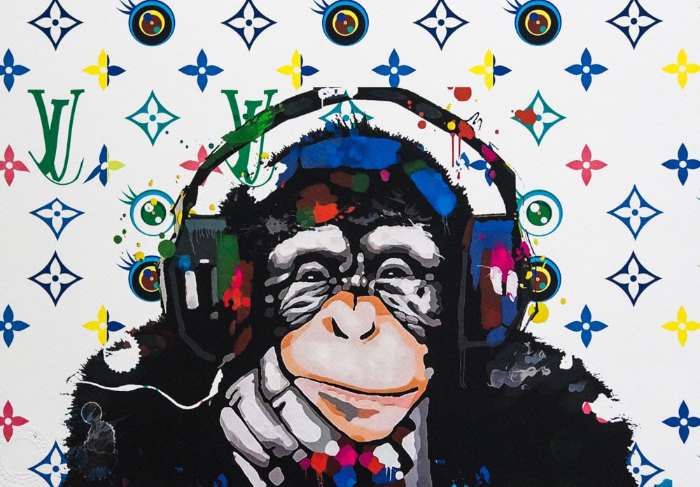 DEATH NYC SIGNED FINE ART PRINT W/COA: DEATH NYC Signed Fine Art Print with COA , DEATH NYC is a New York City-based street artist. Her pseudonym is an acronym for 'Don't Easily Abandon the Hope'. Print is blind stamped, comes with Certifi