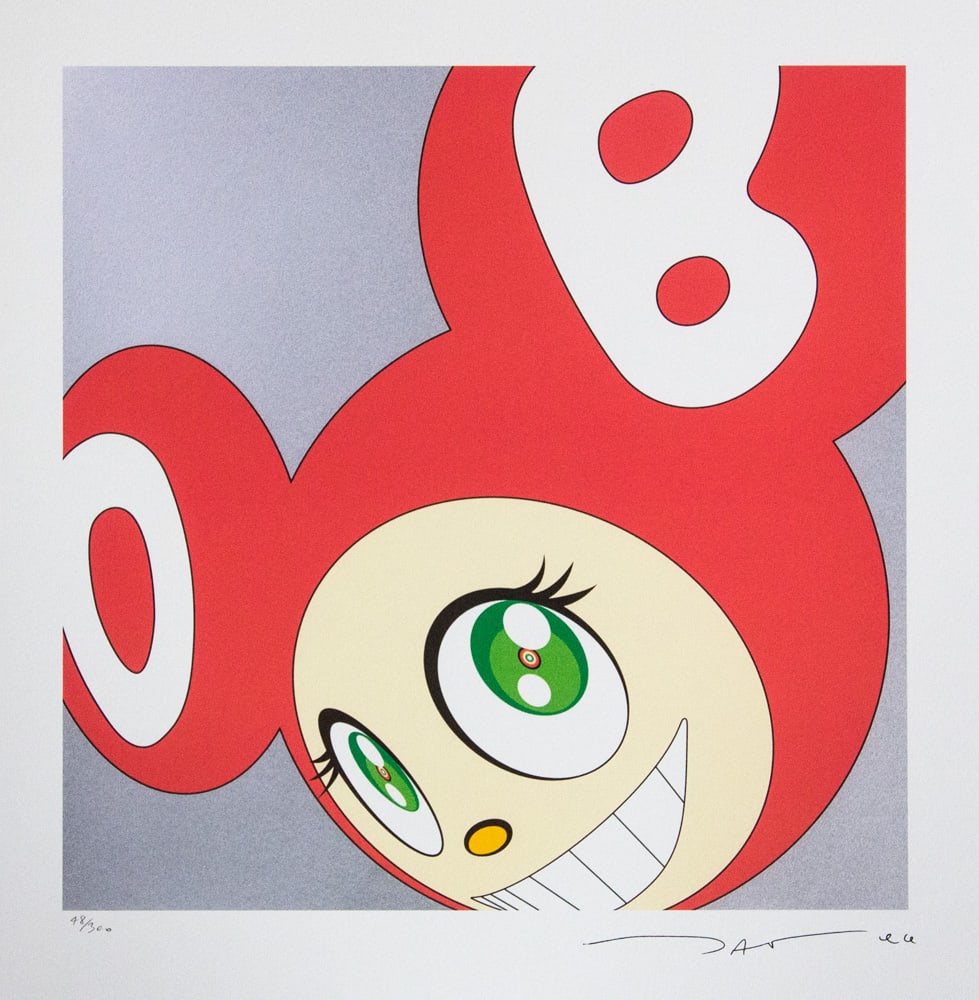 Takashi Murakami 'Kappa': Takashi Murakami (after) 'Kappa' offset lithography, limited edition of 300, sheet size 50 x 65 cm, plate signed bottom right, numbered with pencil bottom left 48/300, fine art paper, without