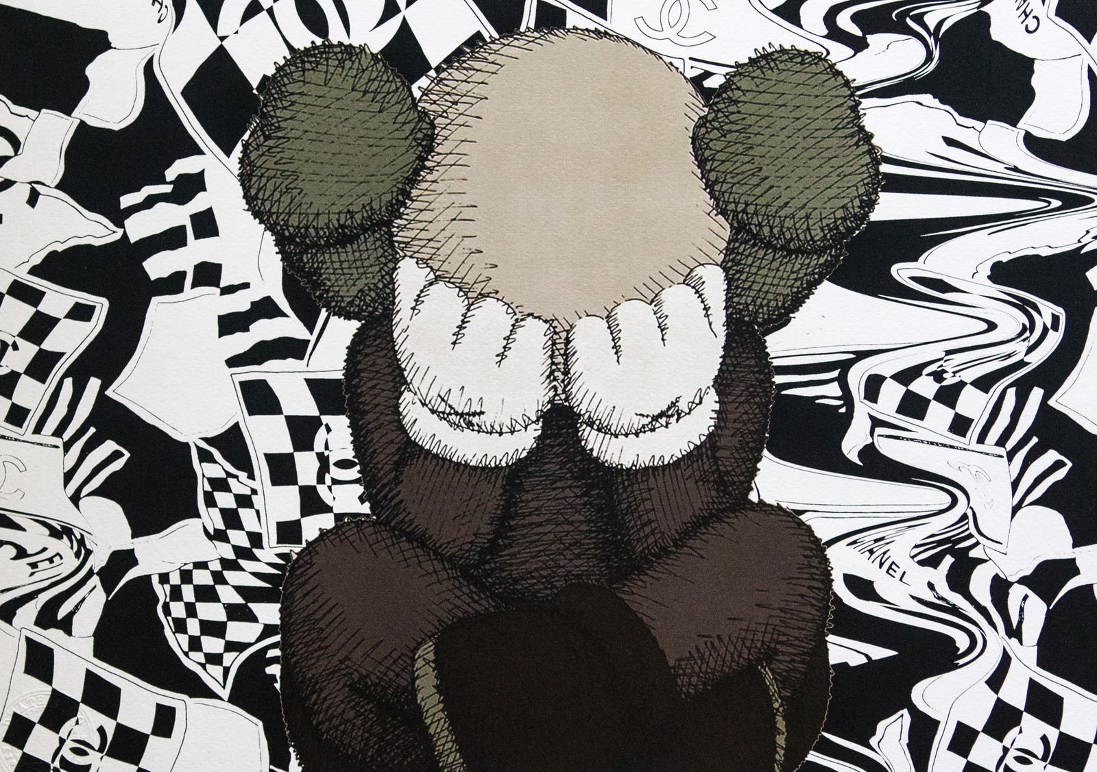 DEATH NYC SIGNED FINE ART PRINT W/COA: DEATH NYC Signed Fine Art Print with COA , DEATH NYC is a New York City-based street artist. Her pseudonym is an acronym for 'Don't Easily Abandon the Hope'. Print is blind stamped, comes with