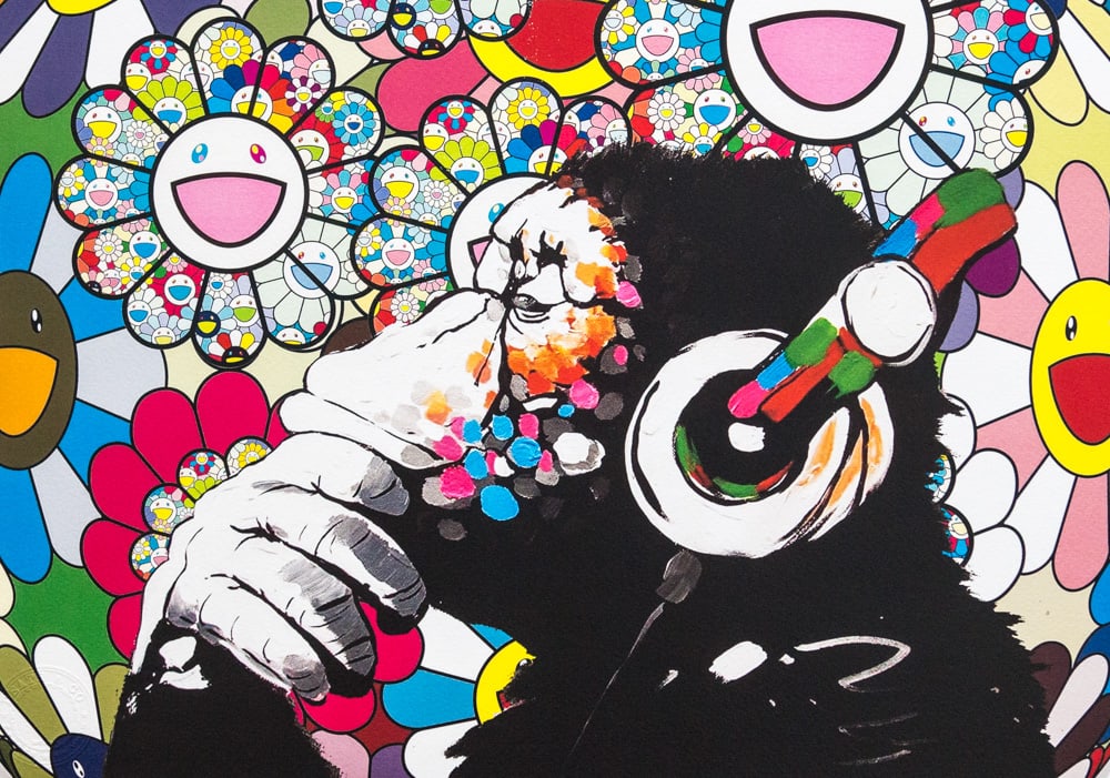 DEATH NYC SIGNED FINE ART PRINT W/COA: DEATH NYC Signed Fine Art Print with COA , DEATH NYC is a New York City-based street artist. Her pseudonym is an acronym for 'Don't Easily Abandon the Hope'. Print is blind stamped, comes with