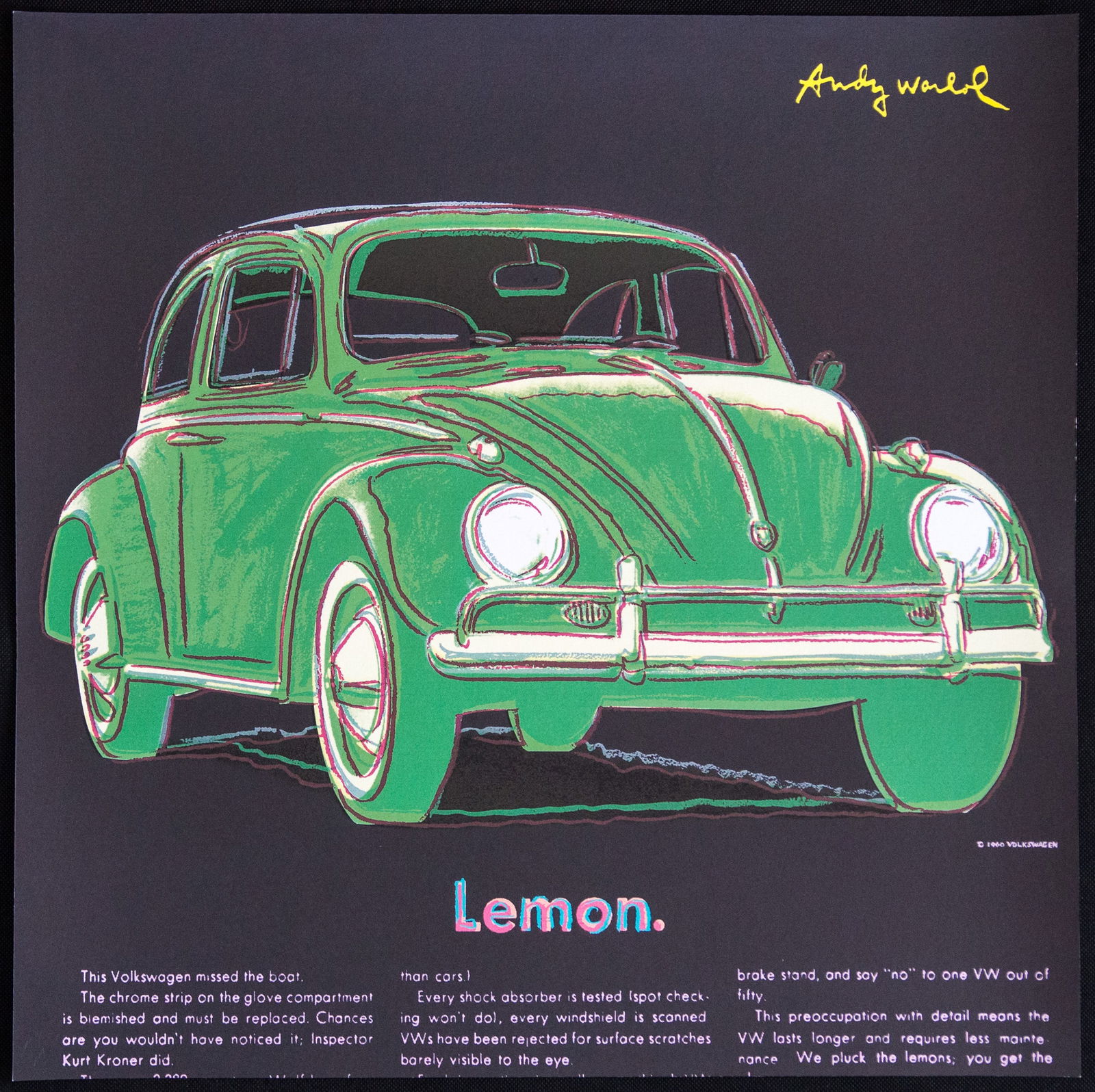 Andy Warhol 'VW Lemon' (1 of 4)