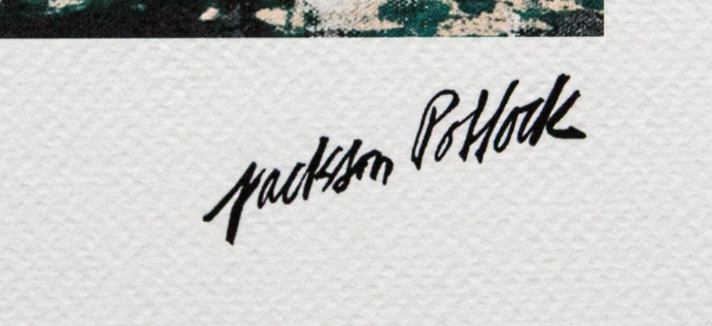 Jackson Pollock 'Composition with Red Strokes' - 2