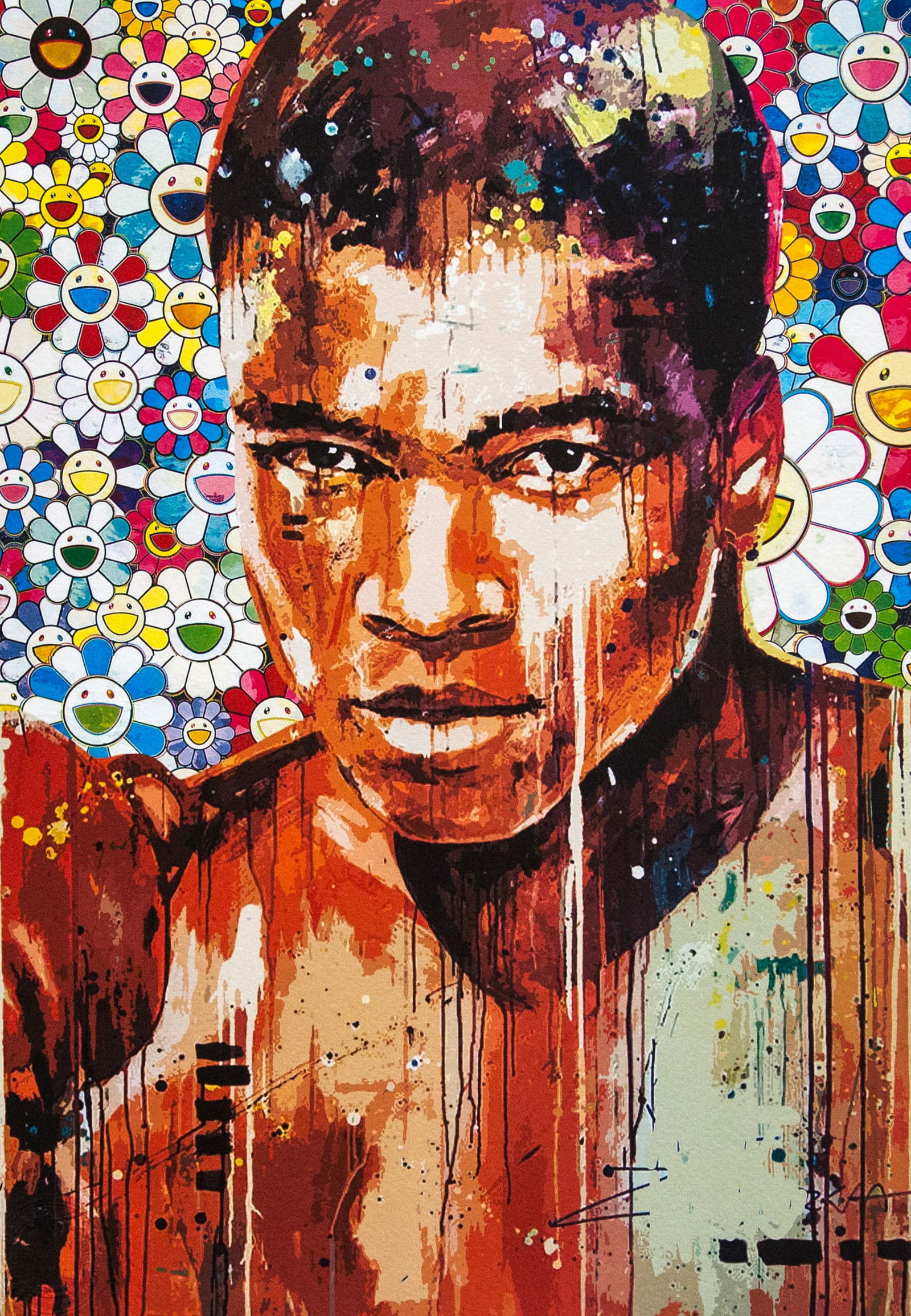 DEATH NYC SIGNED FINE ART PRINT W/COA: DEATH NYC Signed Fine Art Print with COA , DEATH NYC is a New York City-based street artist. Her pseudonym is an acronym for 'Don't Easily Abandon the Hope'. Print is blind stamped, comes with