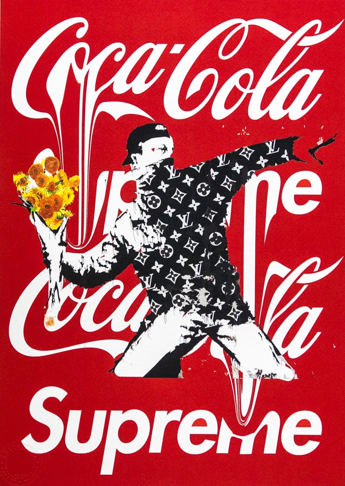 DEATH NYC SIGNED FINE ART PRINT W/COA: DEATH NYC Signed Fine Art Print with COA , DEATH NYC is a New York City-based street artist. Her pseudonym is an acronym for 'Don't Easily Abandon the Hope'. Print is blind stamped, comes with Certifi