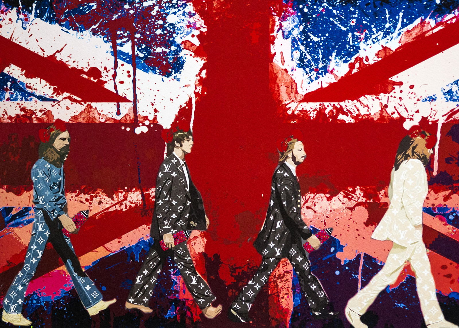 DEATH NYC SIGNED FINE ART PRINT W/COA: DEATH NYC Signed Fine Art Print with COA , DEATH NYC is a New York City-based street artist. Her pseudonym is an acronym for 'Don't Easily Abandon the Hope'. Print is blind stamped, comes with