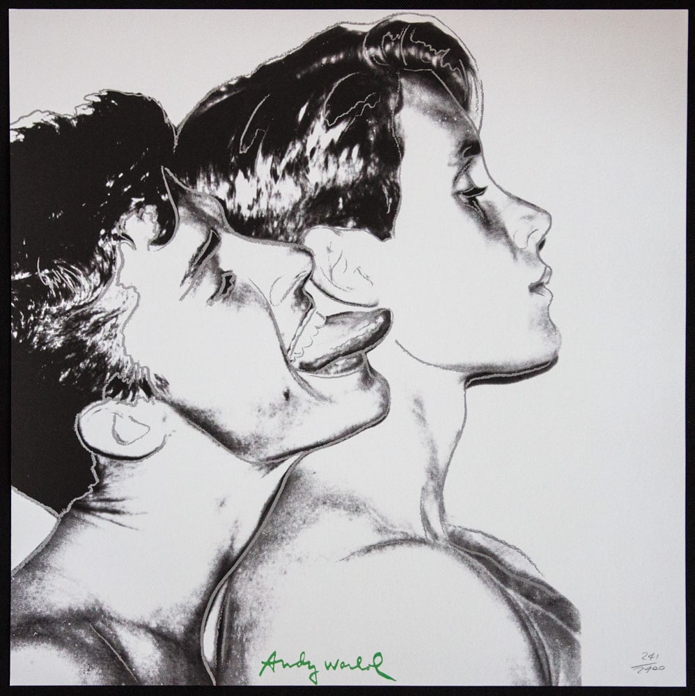 Andy Warhol 'Querelle': Andy Warhol (after) 'Querelle' offset lithography, size 60 x 60 cm, plate signed bottom, numbered with pencil, limited edition 241/2400, heavy paper, stamped with CMOA on the back (Carnegie Museum of