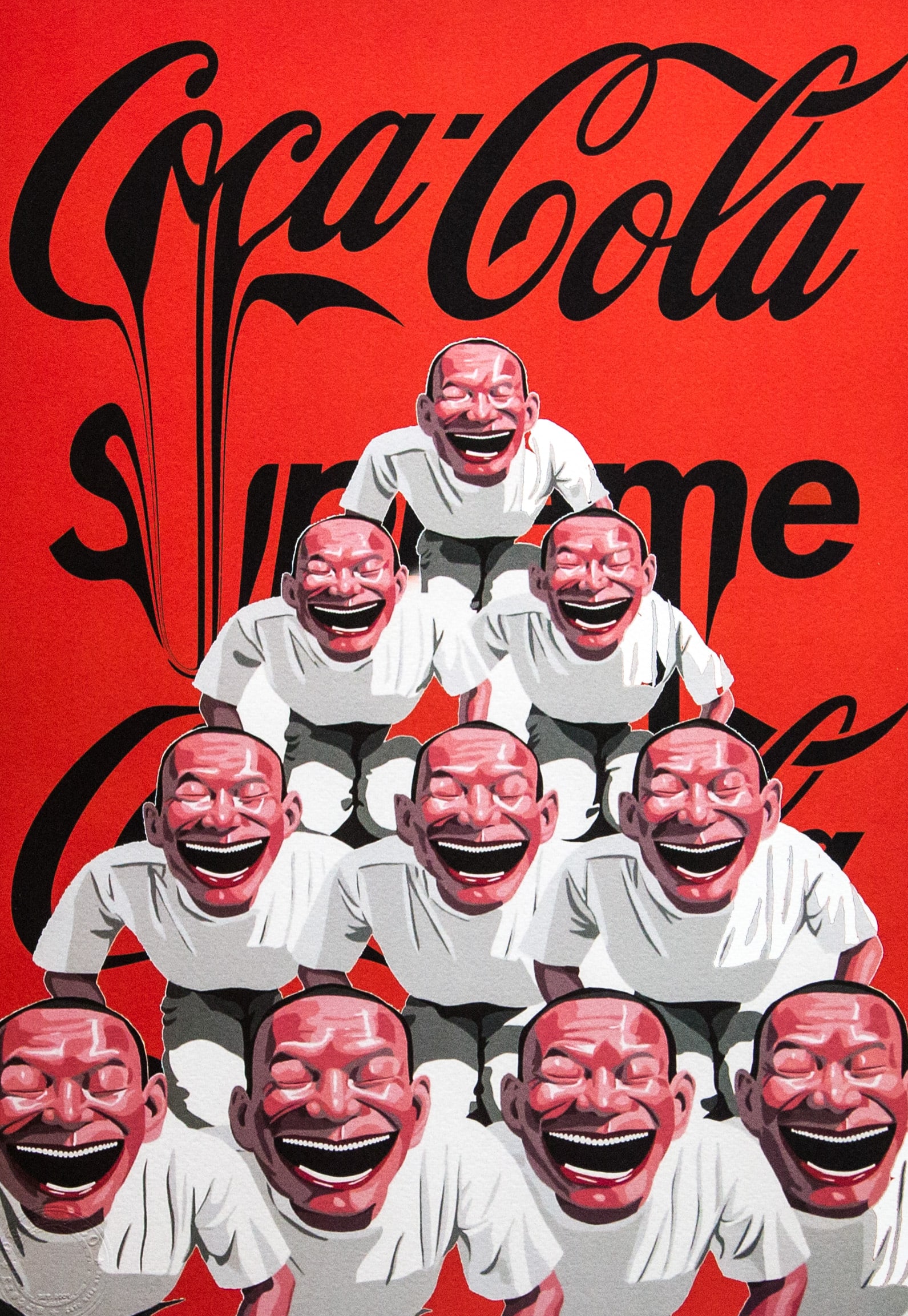 DEATH NYC SIGNED FINE ART PRINT W/COA: DEATH NYC Signed Fine Art Print with COA , DEATH NYC is a New York City-based street artist. Her pseudonym is an acronym for 'Don't Easily Abandon the Hope'. Print is blind stamped, comes with