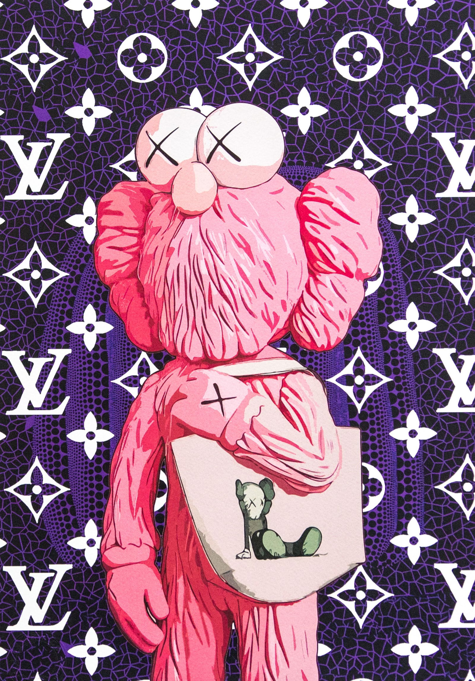 DEATH NYC SIGNED FINE ART PRINT W/COA: DEATH NYC Signed Fine Art Print with COA , DEATH NYC is a New York City-based street artist. Her pseudonym is an acronym for 'Don't Easily Abandon the Hope'. Print is blind stamped, comes with