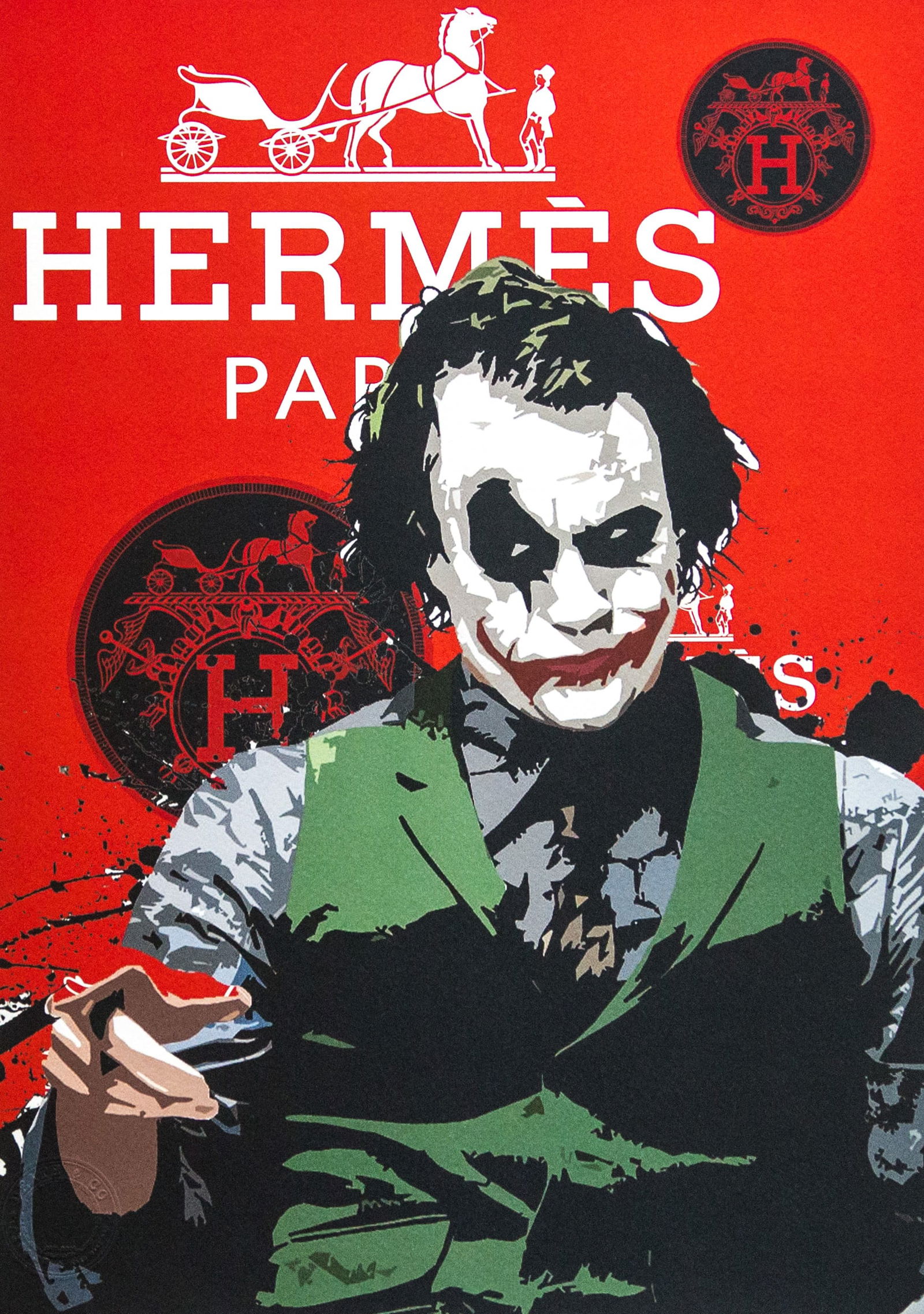 DEATH NYC SIGNED FINE ART PRINT W/COA: DEATH NYC Signed Fine Art Print with COA , DEATH NYC is a New York City-based street artist. Her pseudonym is an acronym for 'Don't Easily Abandon the Hope'. Print is blind stamped, comes with