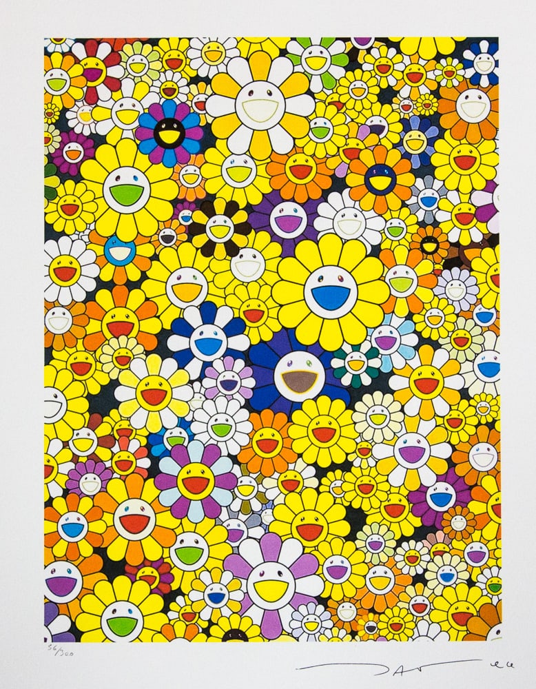 Takashi Murakami 'An Homage to Monogold 1960 B': Takashi Murakami (after) 'An Homage to Monogold 1960 B' offset lithography, limited edition of 300, sheet size 50 x 65 cm, plate signed bottom right, numbered with pencil bottom left 56/300, fine art