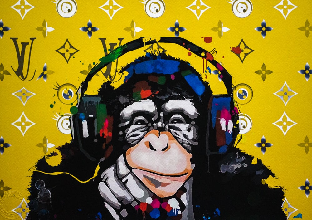 DEATH NYC SIGNED FINE ART PRINT W/COA: DEATH NYC Signed Fine Art Print with COA , DEATH NYC is a New York City-based street artist. Her pseudonym is an acronym for 'Don't Easily Abandon the Hope'. Print is blind stamped, comes with