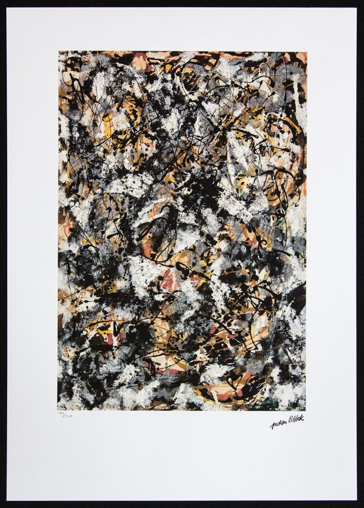Jackson Pollock 'Composition with Red Strokes' - 2
