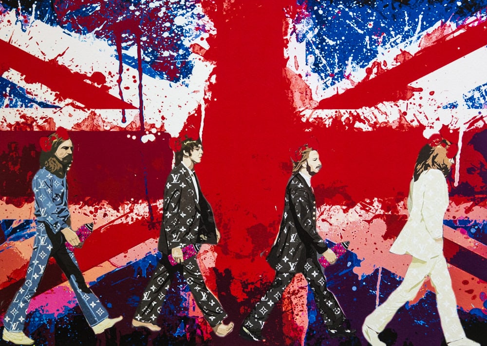 DEATH NYC SIGNED FINE ART PRINT W/COA: DEATH NYC Signed Fine Art Print with COA , DEATH NYC is a New York City-based street artist. Her pseudonym is an acronym for 'Don't Easily Abandon the Hope'. Print is blind stamped, comes with