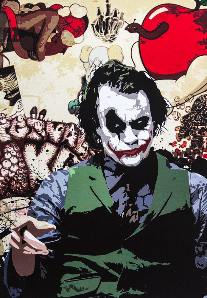 DEATH NYC SIGNED FINE ART PRINT W/COA: DEATH NYC Signed Fine Art Print with COA , DEATH NYC is a New York City-based street artist. Her pseudonym is an acronym for 'Don't Easily Abandon the Hope'. Print is blind stamped, comes with