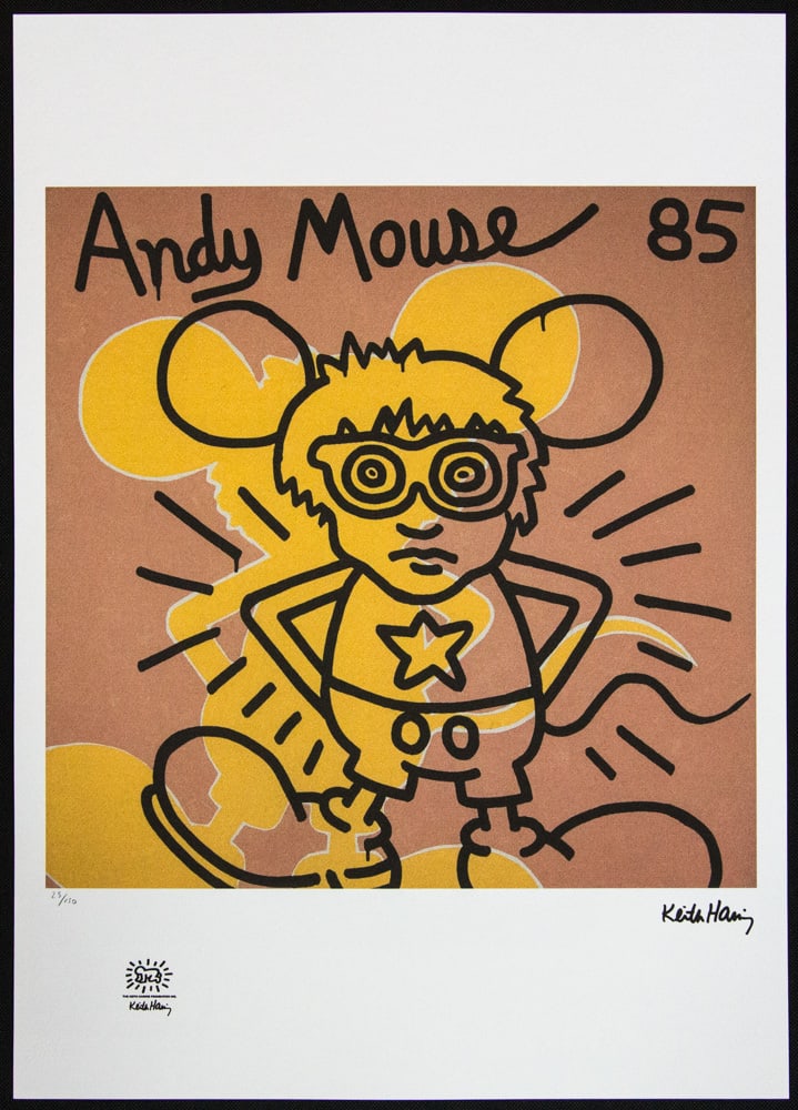 Keith Haring 'Andy Mouse' - 2