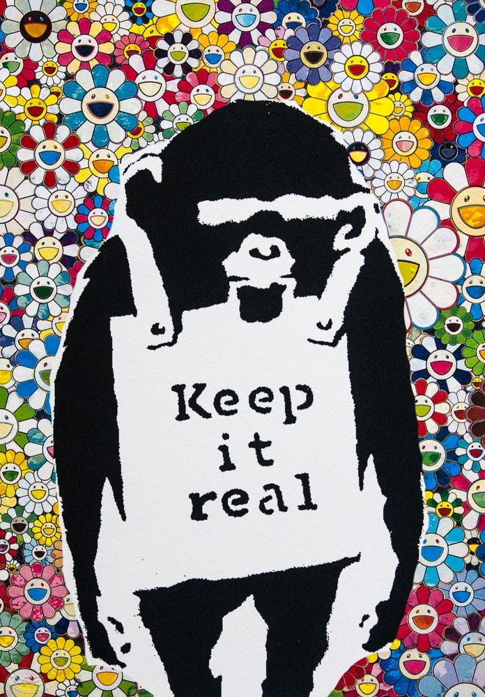 DEATH NYC SIGNED FINE ART PRINT W/COA: DEATH NYC Signed Fine Art Print with COA , DEATH NYC is a New York City-based street artist. Her pseudonym is an acronym for 'Don't Easily Abandon the Hope'. Print is blind stamped, comes with