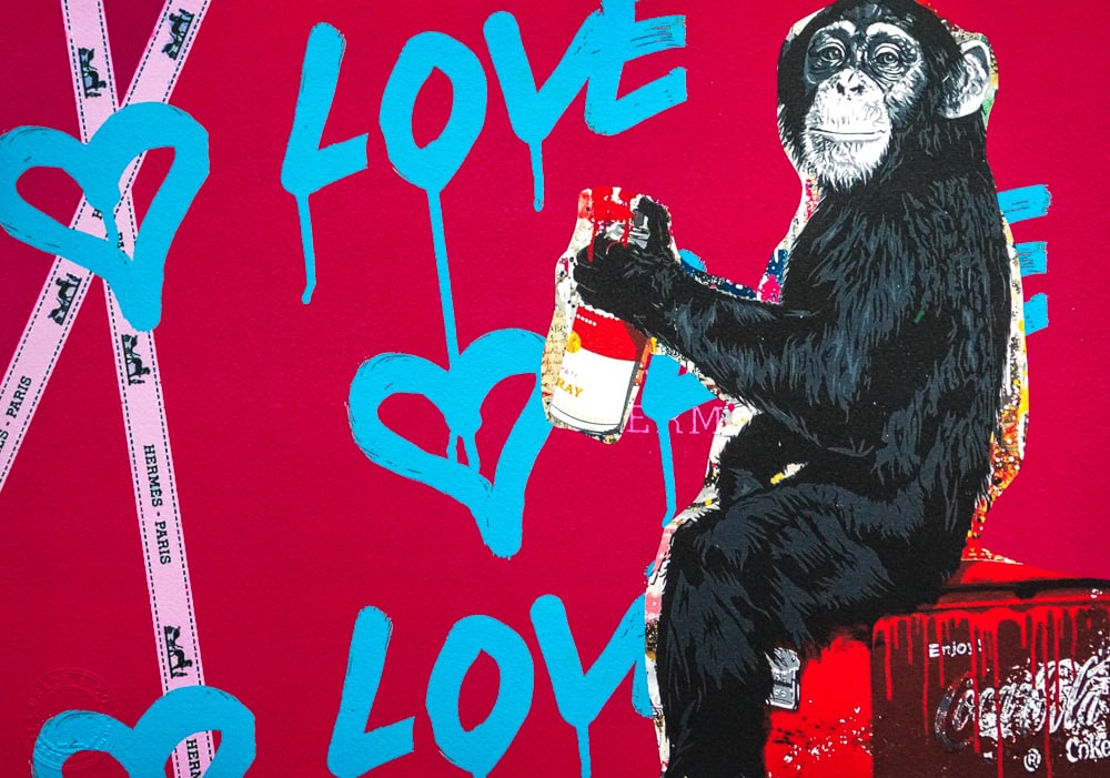 DEATH NYC SIGNED FINE ART PRINT W/COA: DEATH NYC Signed Fine Art Print with COA , DEATH NYC is a New York City-based street artist. Her pseudonym is an acronym for 'Don't Easily Abandon the Hope'. Print is blind stamped, comes with