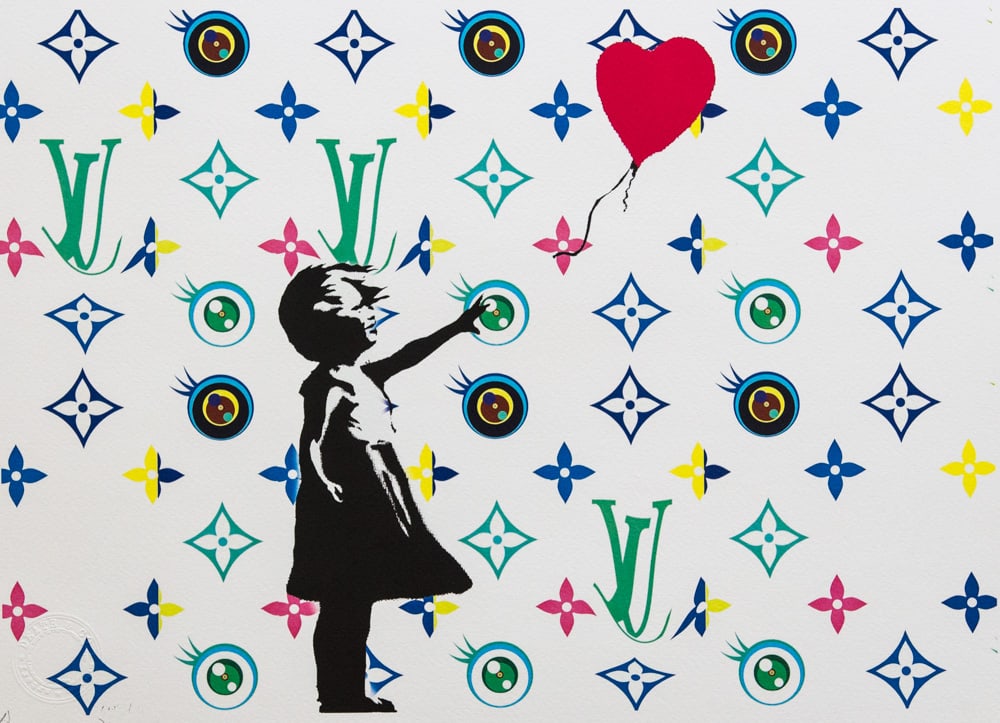 DEATH NYC SIGNED FINE ART PRINT W/COA: DEATH NYC Signed Fine Art Print with COA , DEATH NYC is a New York City-based street artist. Her pseudonym is an acronym for 'Don't Easily Abandon the Hope'. Print is blind stamped, comes with