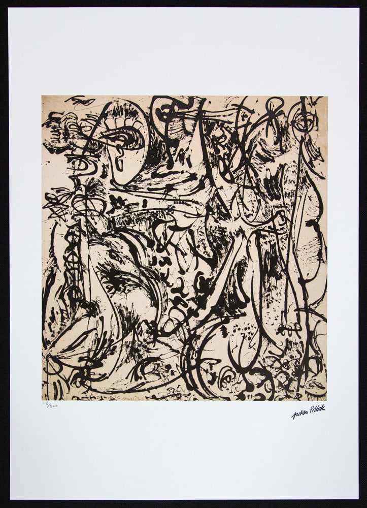 Jackson Pollock 'Echo: Number 25' - 2