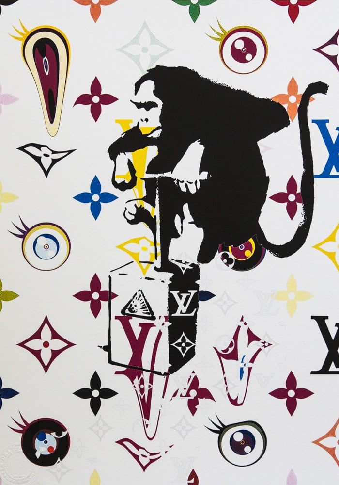 DEATH NYC SIGNED FINE ART PRINT W/COA: DEATH NYC Signed Fine Art Print with COA , DEATH NYC is a New York City-based street artist. Her pseudonym is an acronym for 'Don't Easily Abandon the Hope'. Print is blind stamped, comes with