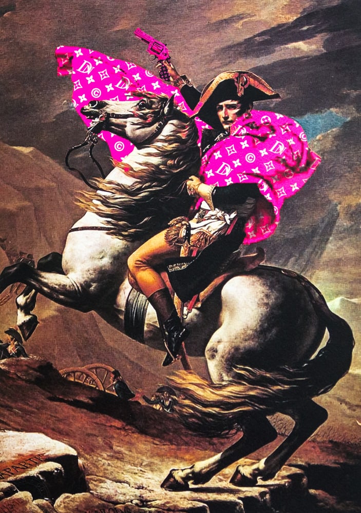 DEATH NYC SIGNED FINE ART PRINT W/COA: DEATH NYC Signed Fine Art Print with COA , DEATH NYC is a New York City-based street artist. Her pseudonym is an acronym for 'Don't Easily Abandon the Hope'. Print is blind stamped, comes with