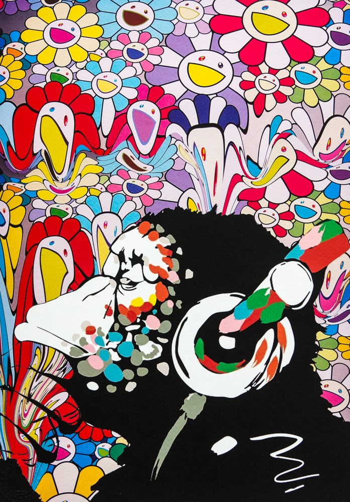 DEATH NYC SIGNED FINE ART PRINT W/COA: DEATH NYC Signed Fine Art Print with COA , DEATH NYC is a New York City-based street artist. Her pseudonym is an acronym for 'Don't Easily Abandon the Hope'. Print is blind stamped, comes with