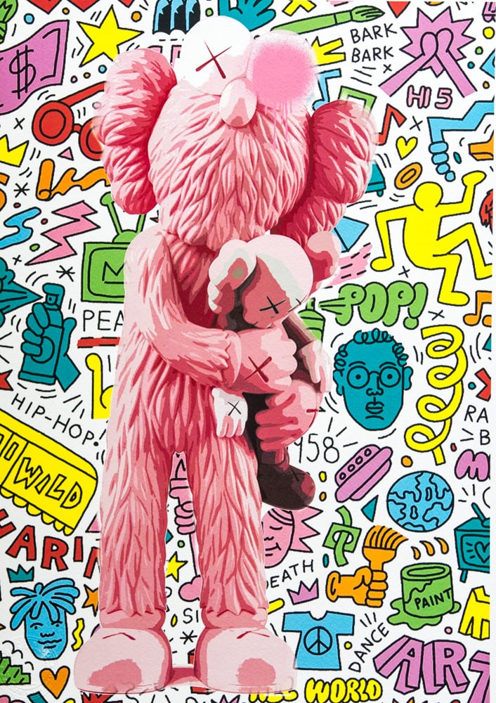 DEATH NYC SIGNED FINE ART PRINT W/COA: DEATH NYC Signed Fine Art Print with COA , DEATH NYC is a New York City-based street artist. Her pseudonym is an acronym for 'Don't Easily Abandon the Hope'. Print is blind stamped, comes with