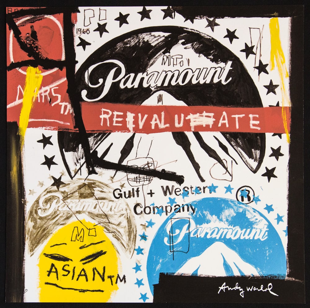 Andy Warhol 'Paramount': Andy Warhol (after) 'Paramount' offset lithography, size 60 x 60 cm, plate signed bottom right, numbered with pencil, limited edition 97/2400, heavy paper, stamped with CMOA on the back (Carnegie