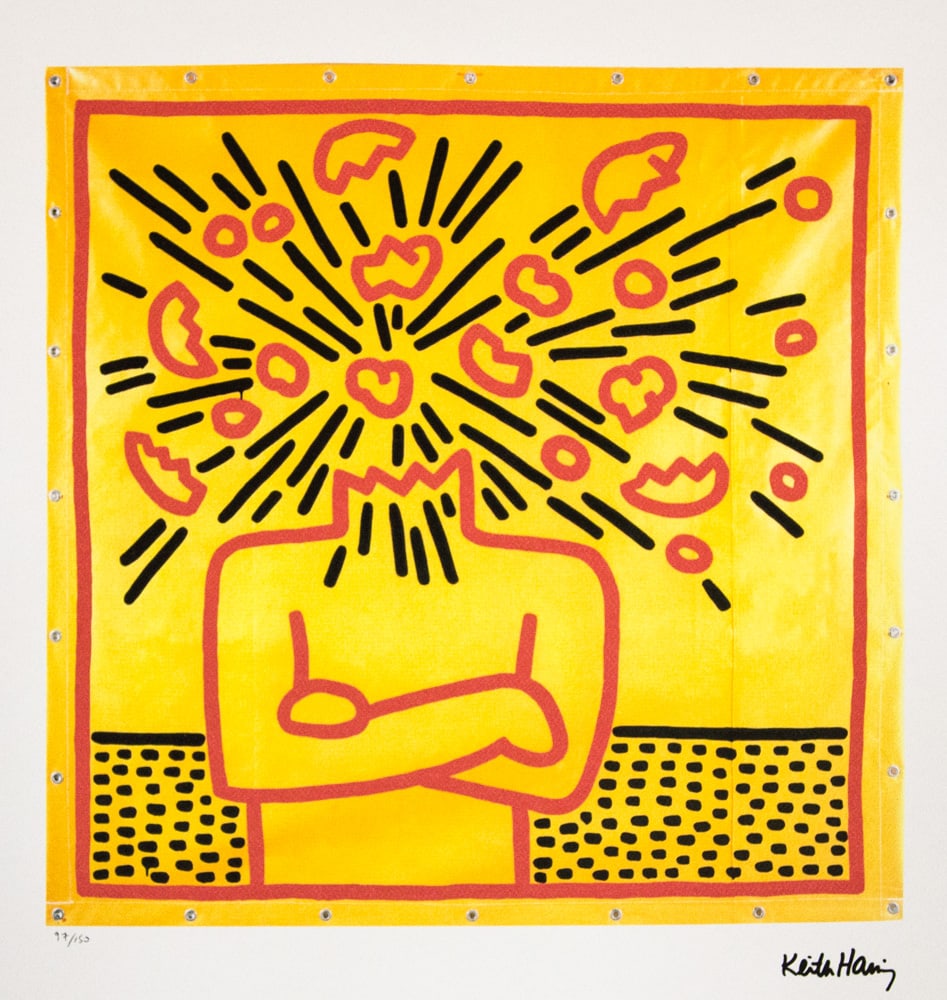 Keith Haring 'Exploding Head' (1 of 6)