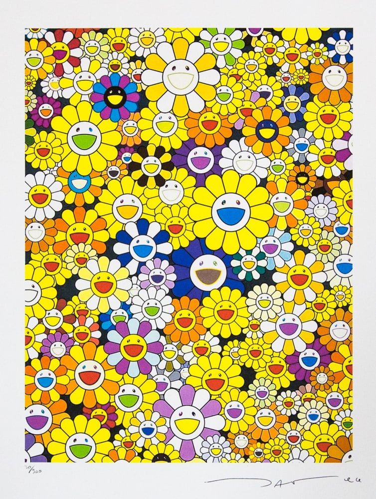 Takashi Murakami 'An Homage to Monogold 1960 B': Takashi Murakami (after) 'An Homage to Monogold 1960 B' offset lithography, limited edition of 300, sheet size 50 x 65 cm, plate signed bottom right, numbered with pencil bottom left 30/300, fine art