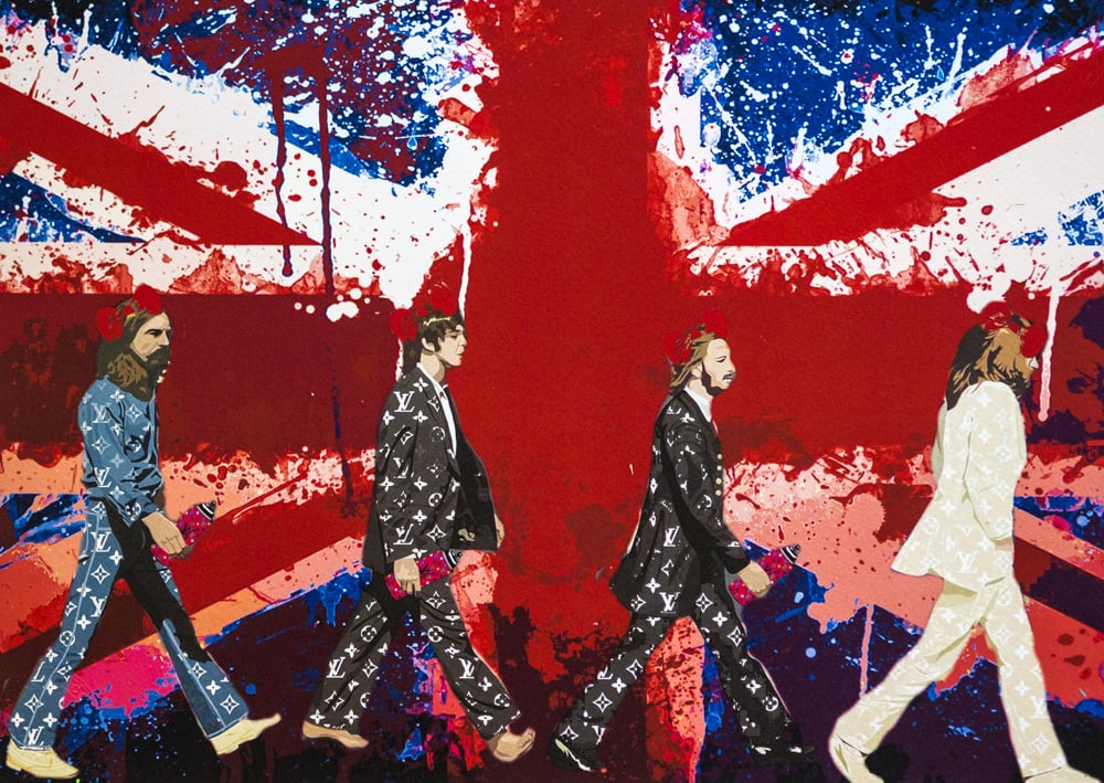 DEATH NYC SIGNED FINE ART PRINT W/COA: DEATH NYC Signed Fine Art Print with COA , DEATH NYC is a New York City-based street artist. Her pseudonym is an acronym for 'Don't Easily Abandon the Hope'. Print is blind stamped, comes with