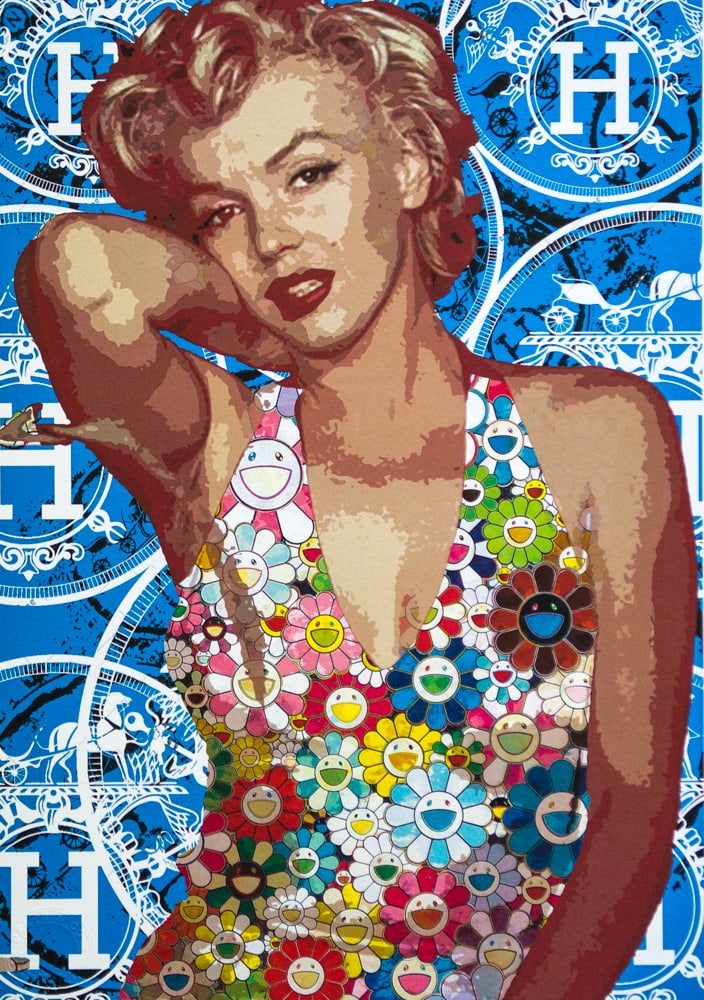 DEATH NYC SIGNED FINE ART PRINT W/COA: DEATH NYC Signed Fine Art Print with COA , DEATH NYC is a New York City-based street artist. Her pseudonym is an acronym for 'Don't Easily Abandon the Hope'. Print is blind stamped, comes with