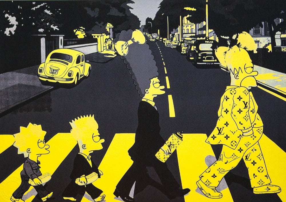 DEATH NYC SIGNED FINE ART PRINT W/COA: DEATH NYC Signed Fine Art Print with COA , DEATH NYC is a New York City-based street artist. Her pseudonym is an acronym for 'Don't Easily Abandon the Hope'. Print is blind stamped, comes with Certifi