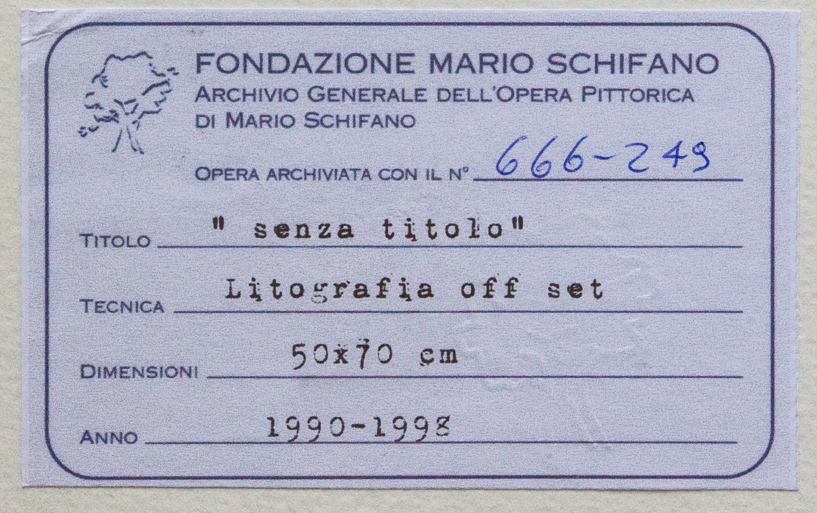 Mario Schifano 'Notte Esterna' - 6