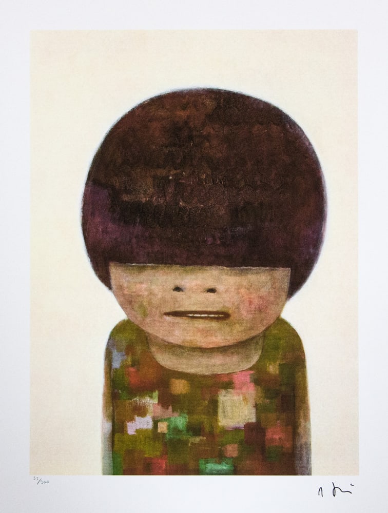 Yoshitomo Nara 'No Means No': Yoshitomo Nara (after) 'No Means No' offset lithography, limited edition of 300, sheet size 50 x 65 cm, plate signed bottom right, numbered with pencil bottom left 55/300, fine art paper, without