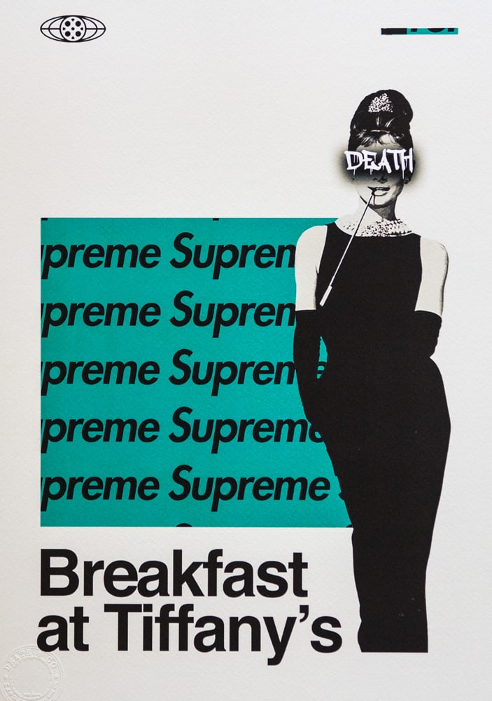 DEATH NYC SIGNED FINE ART PRINT W/COA: DEATH NYC Signed Fine Art Print with COA , DEATH NYC is a New York City-based street artist. Her pseudonym is an acronym for 'Don't Easily Abandon the Hope'. Print is blind stamped, comes with