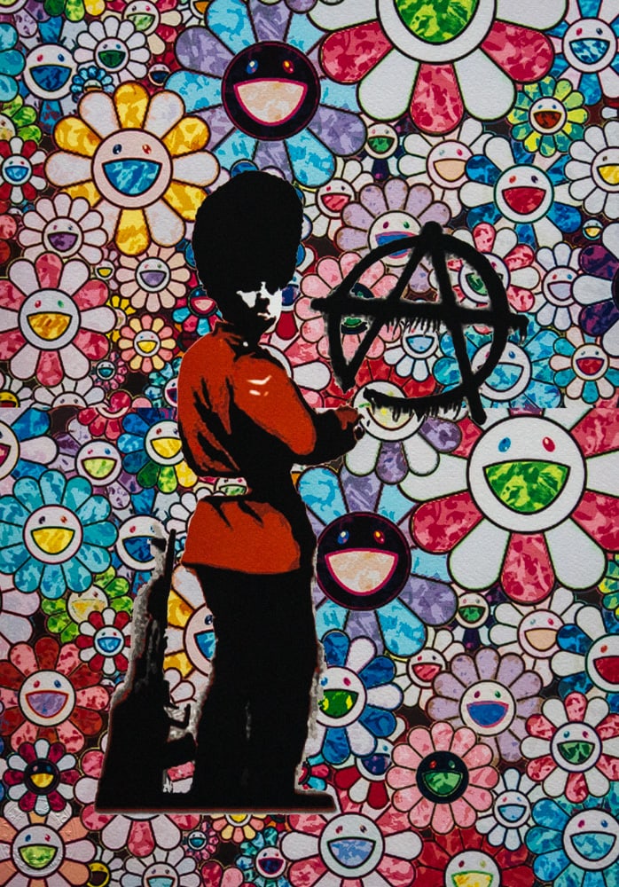DEATH NYC SIGNED FINE ART PRINT W/COA: DEATH NYC Signed Fine Art Print with COA , DEATH NYC is a New York City-based street artist. Her pseudonym is an acronym for 'Don't Easily Abandon the Hope'. Print is blind stamped, comes with