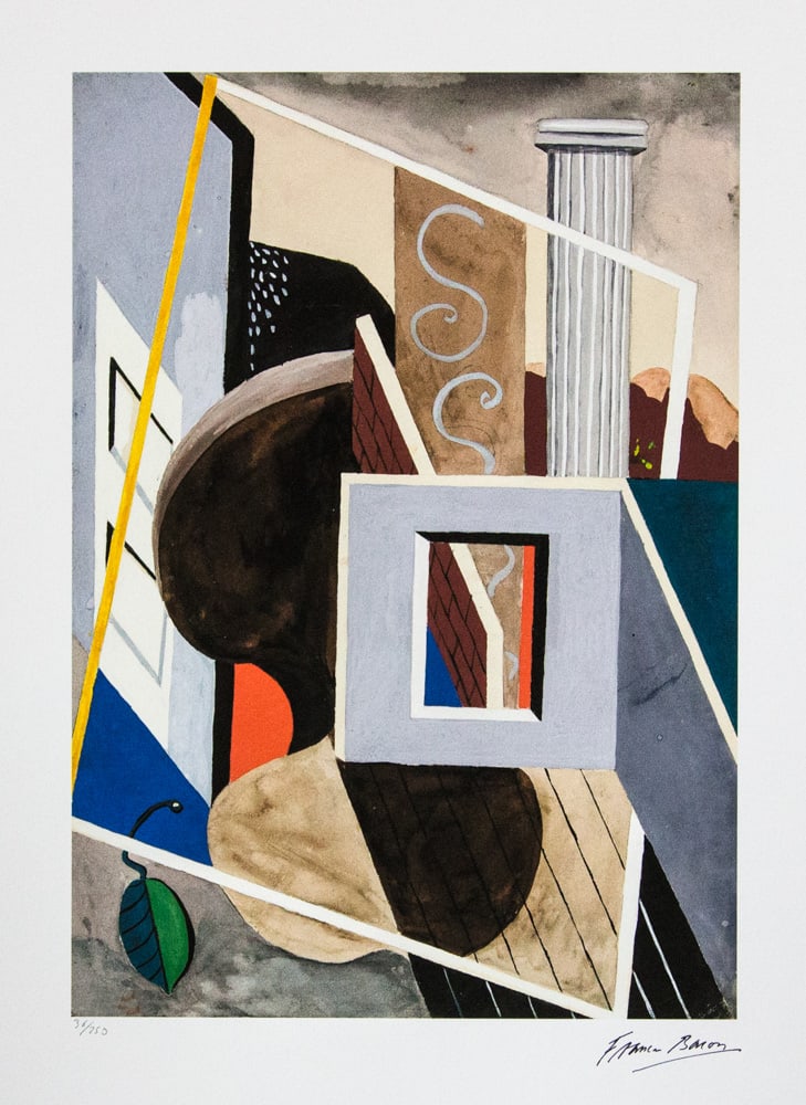 Francis Bacon 'Gouache': Francis Bacon (after) 'Gouache' offset lithography, limited edition of 250, sheet size 50 x 65 cm, plate signed bottom right, numbered with pencil bottom left 36/250, fine art paper, without