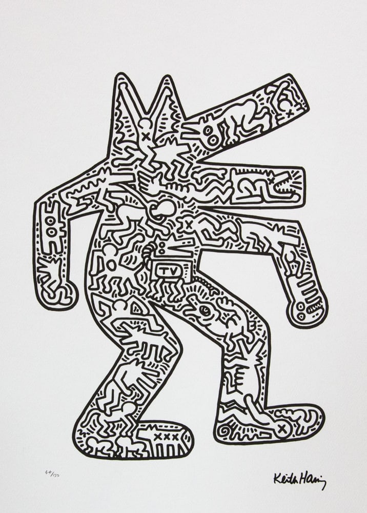 Keith Haring 'Dog' (1 of 5)