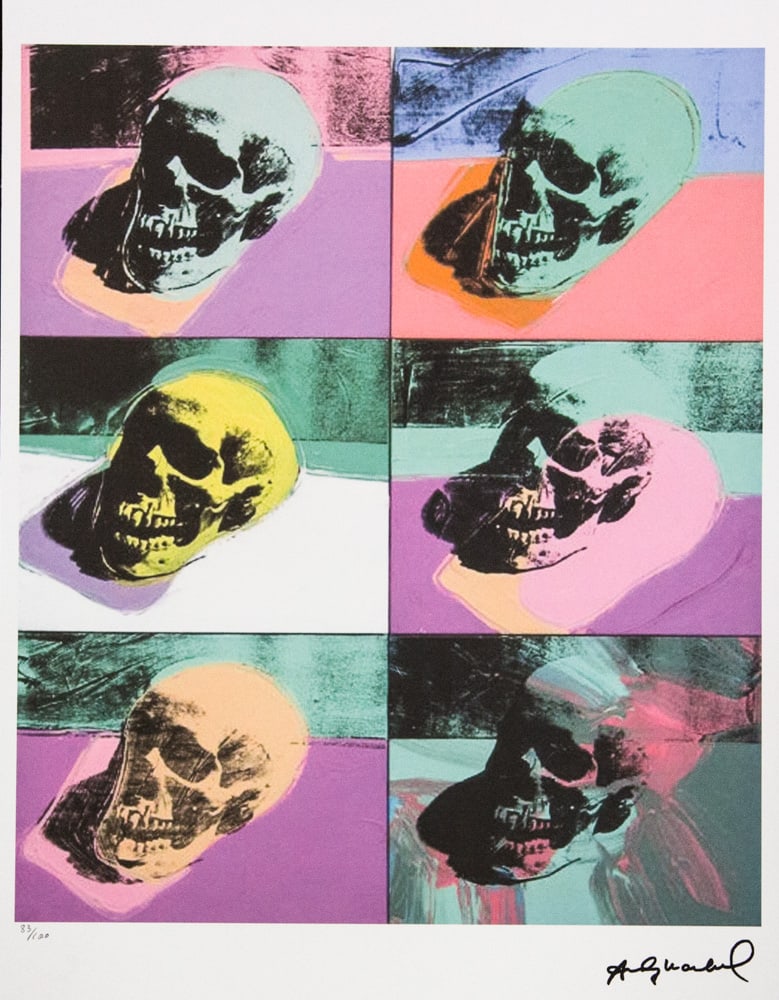 Andy Warhol 'Skull' - 2