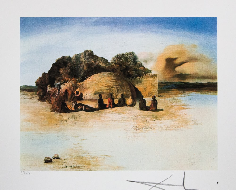 Salvador Dali 'Paranoiac Face': Salvador Dali (after) 'Paranoiac Face' offset lithography, sheet size 50 x 65 cm, numbered with pencil bottom left CCXXX/MM, limited edition 2000, signed bottom right, pencil 'Dali', heavy paper with 