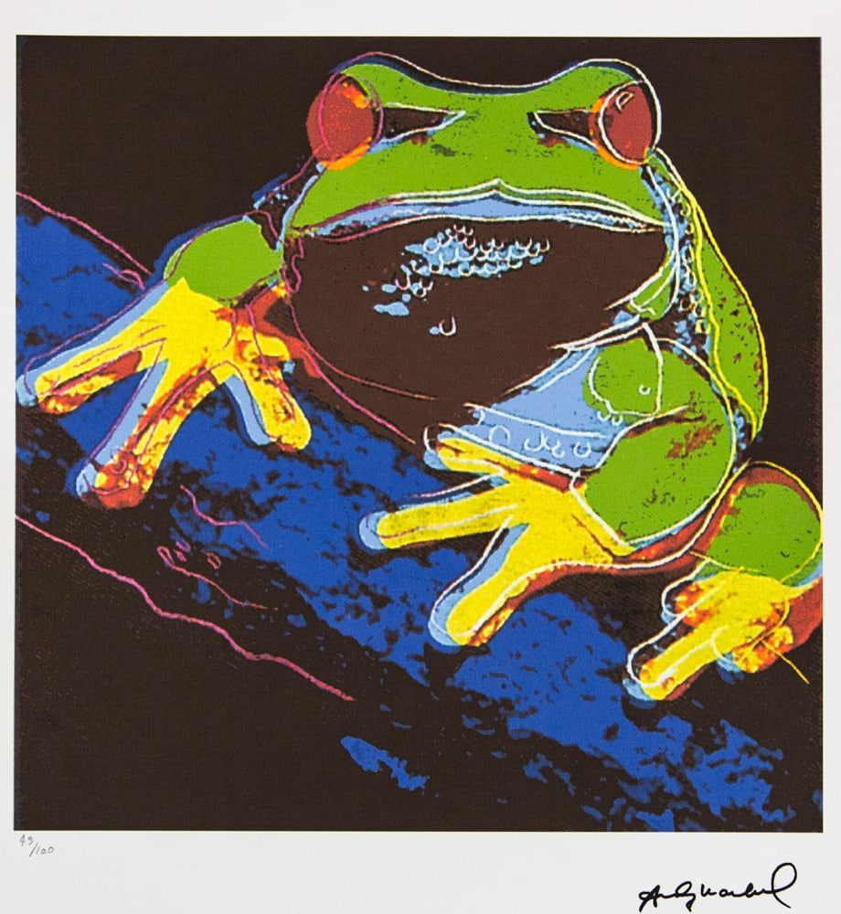 Andy Warhol 'Pine Barrens Tree Frog' (1 of 6)