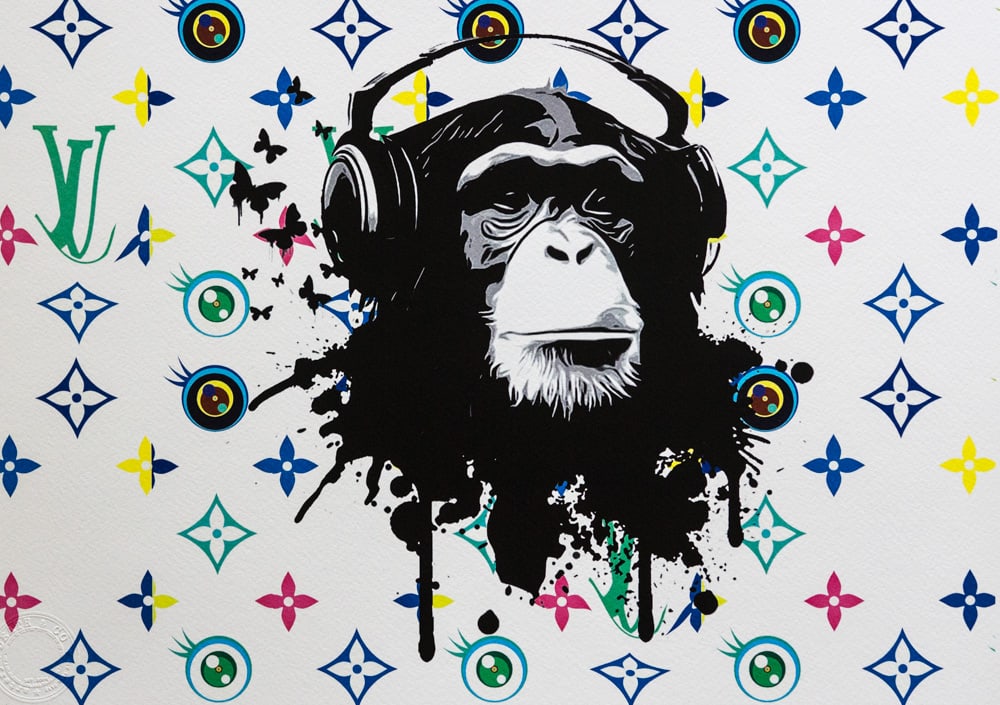 DEATH NYC SIGNED FINE ART PRINT W/COA: DEATH NYC Signed Fine Art Print with COA , DEATH NYC is a New York City-based street artist. Her pseudonym is an acronym for 'Don't Easily Abandon the Hope'. Print is blind stamped, comes with Certifi