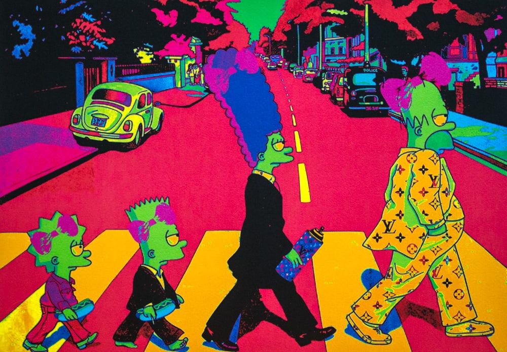 DEATH NYC SIGNED FINE ART PRINT W/COA: DEATH NYC Signed Fine Art Print with COA , DEATH NYC is a New York City-based street artist. Her pseudonym is an acronym for 'Don't Easily Abandon the Hope'. Print is blind stamped, comes with