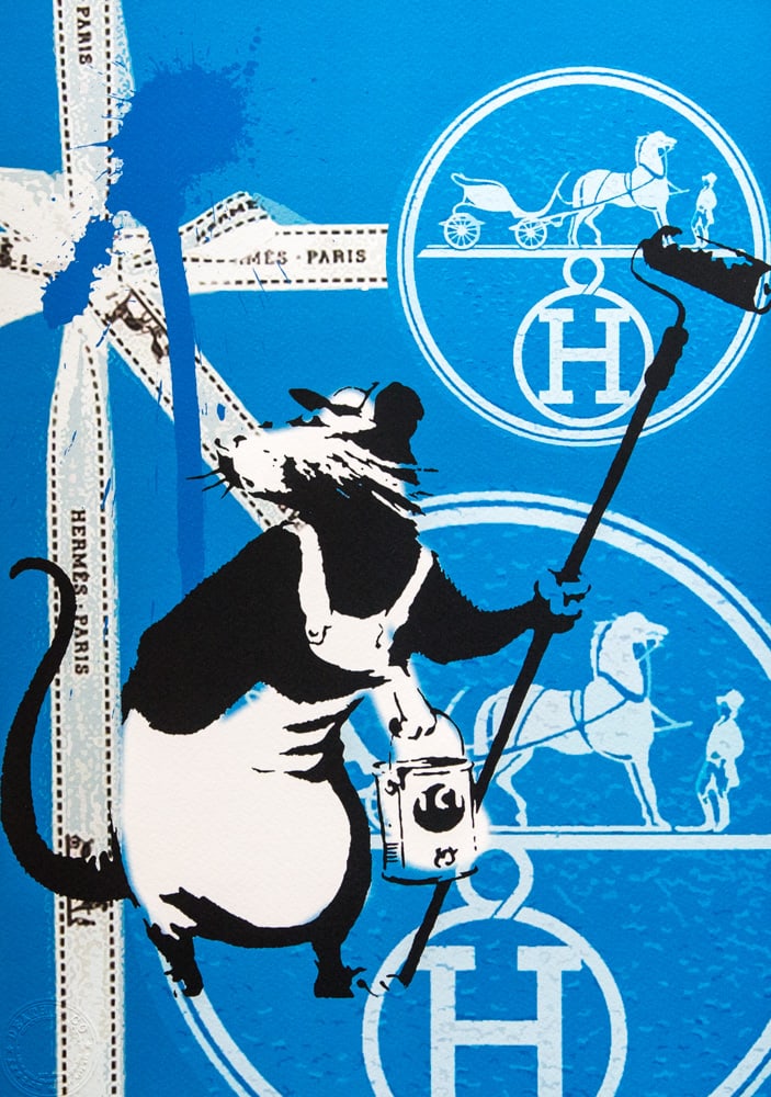 DEATH NYC SIGNED FINE ART PRINT W/COA: DEATH NYC Signed Fine Art Print with COA , DEATH NYC is a New York City-based street artist. Her pseudonym is an acronym for 'Don't Easily Abandon the Hope'. Print is blind stamped, comes with Certifi