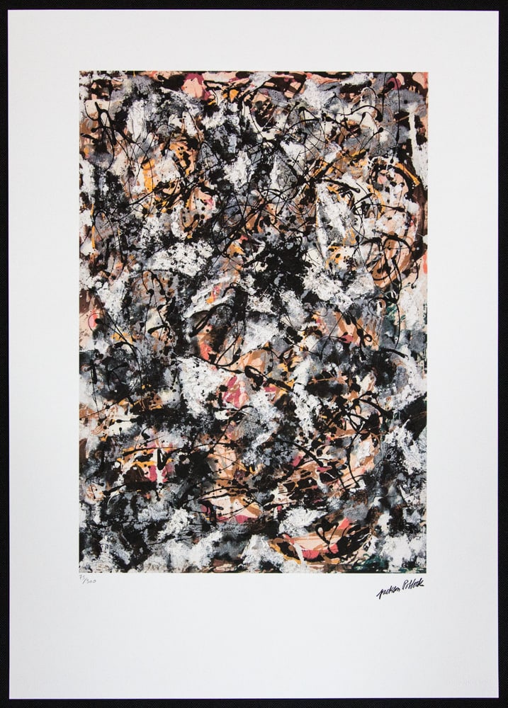 Jackson Pollock 'Composition with Red Strokes' - 2