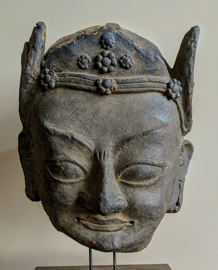 Mask of Padmasambhava, Tibet, ca 18th century (1 of 4)